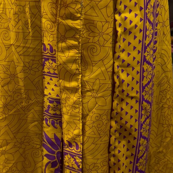 reversible wrap maxi skirt - Picture 3 of 3